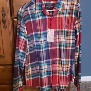 American Eagle plaid button up shirt